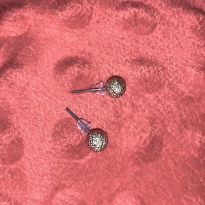 6mm Texture Gold Stud earrings